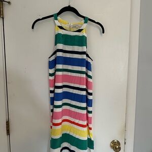 LOFT Multicolor Striped Dress | Medium